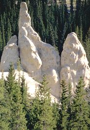 Hoodoos in Yoho National Park